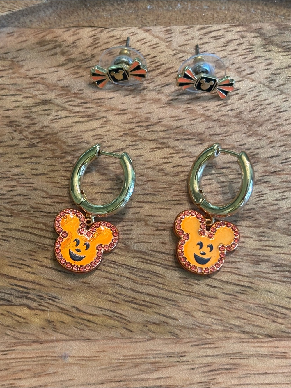 Baublebar Disney fall Halloween earrings, jewelry, Mickey pumpkin and candy